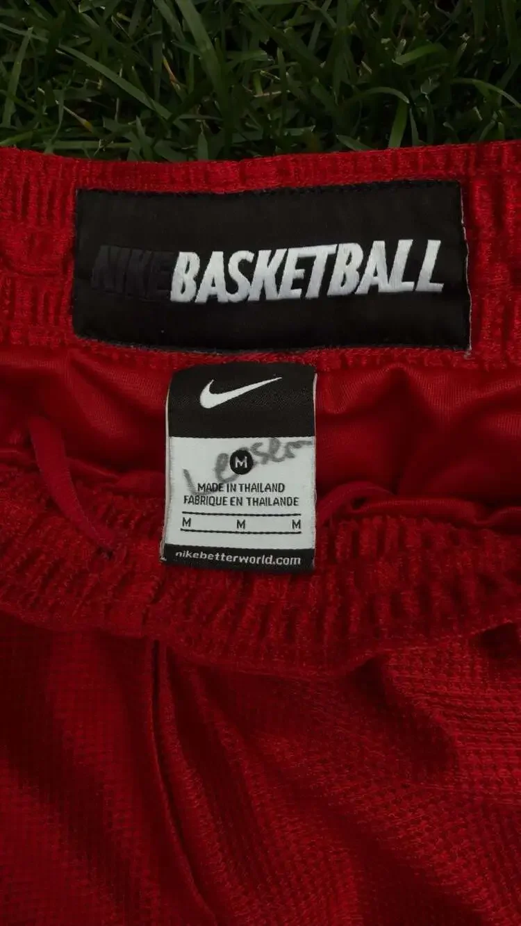 Nike Basketball Shiny Red Training Shorts - Men's Size Medium